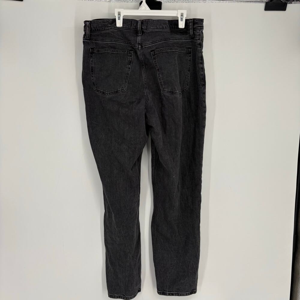 Abercrombie & Fitch Washed Out Black The Mom High Rise Jeans Size 32/14XL